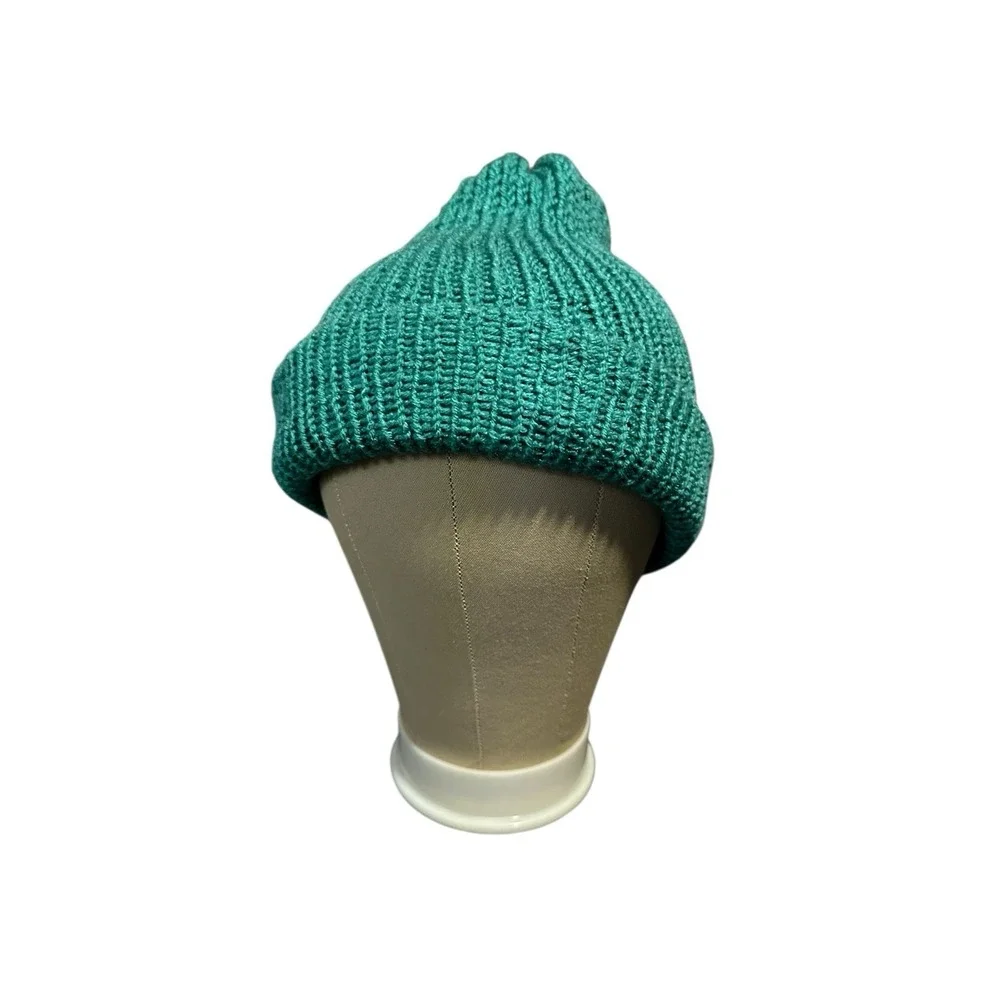 NEW knitted handmade beanie hat adult one size teen men women double layer thick